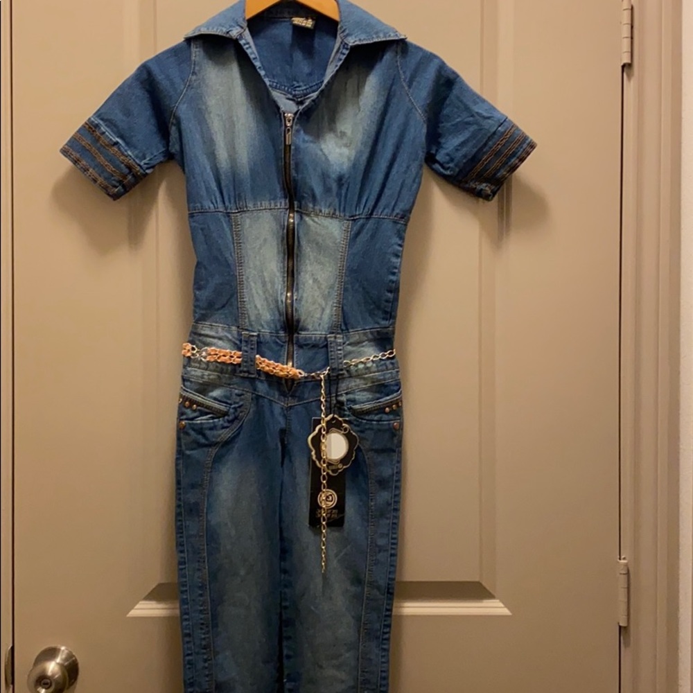 Brand new overall denim made in Colombia